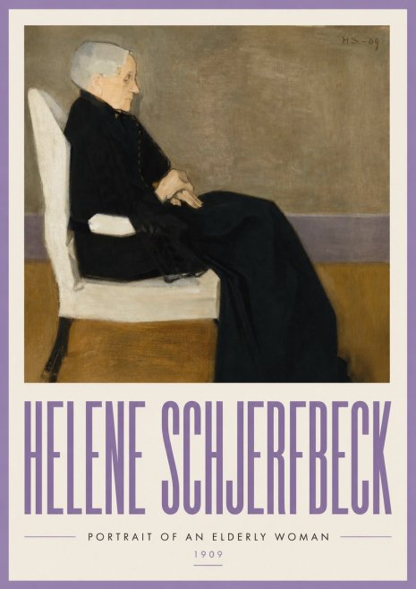 Helene Schjerfbeck Portrait of an Elderly Woman No3 - Plakat