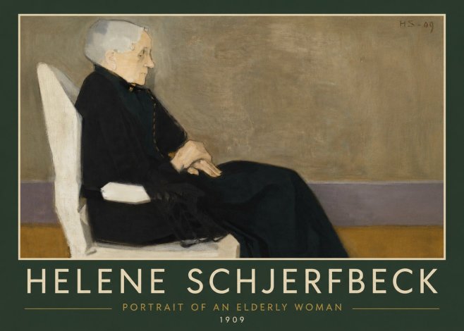 Helene Schjerfbeck Portrait of an Elderly Woman No4 - Plakat