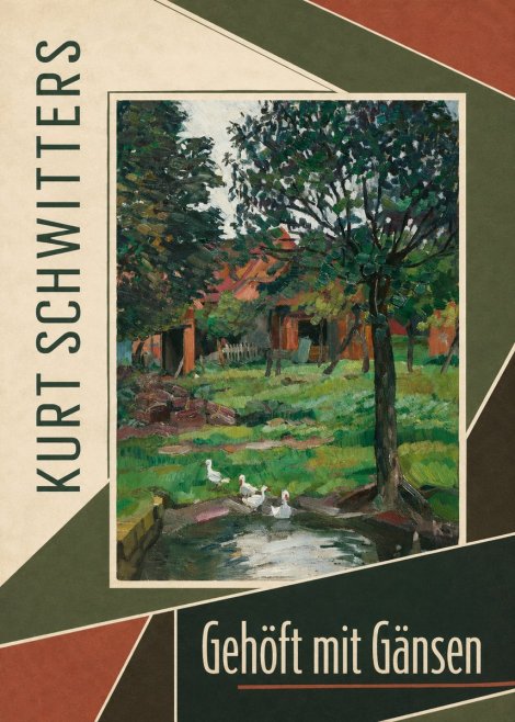Kurt Schwitters Gehöft Mit Gänsen No3 - Plakat