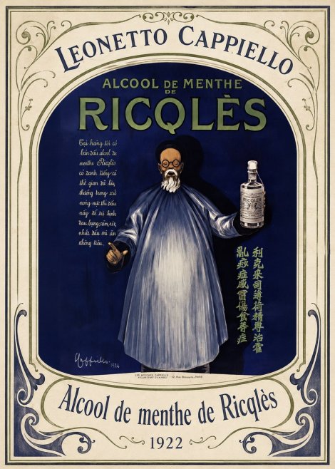 Leonetto Cappiello Alcool De Menthe De Ricqlès II No3 - Plakat