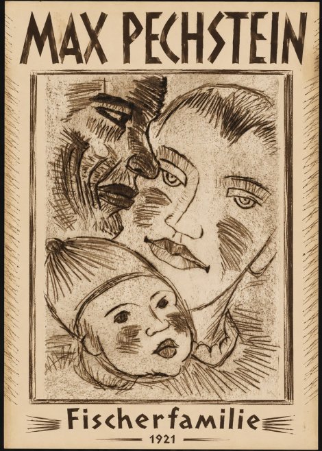 Max Pechstein Fischerfamilie No1 - Plakat