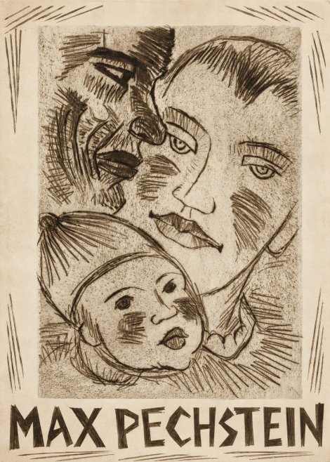Max Pechstein Fischerfamilie No2 - Plakat