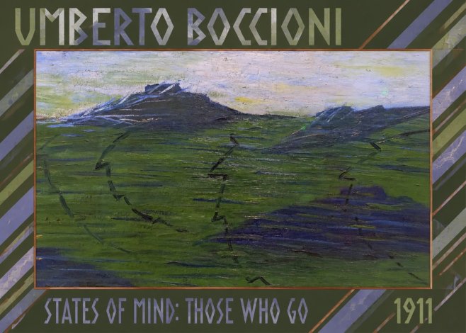 Umberto Boccioni States of Mind: Those Who Go No1 - Plakat