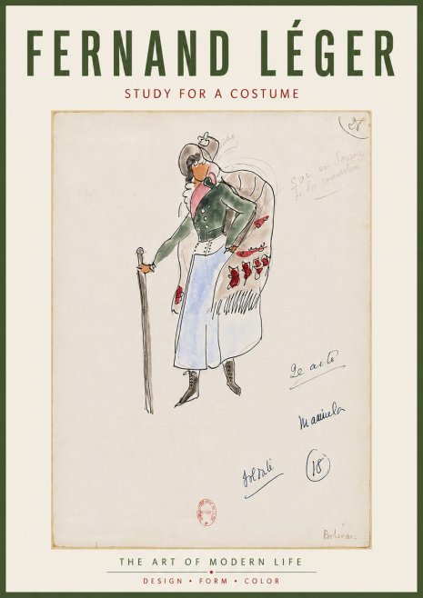 Fernand Léger Study for a Costume No6 - Plakat