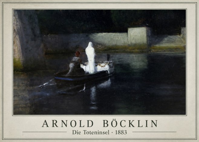 Arnold Böcklin Die Toteninsel III No1 - Plakat