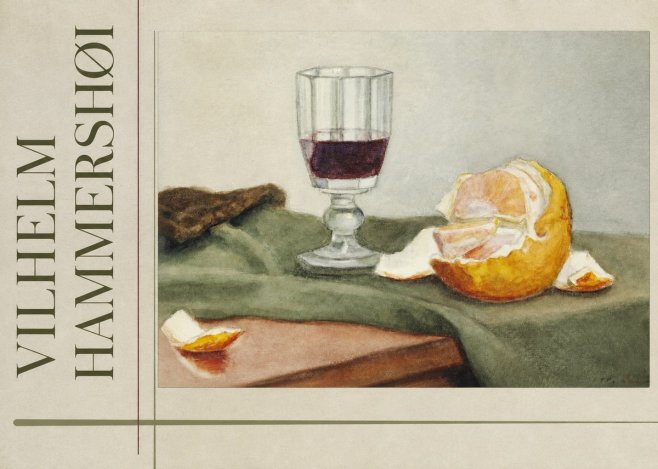 Vilhelm Hammershøi Still Life with Wine Glass and Orange No3 - Plakat