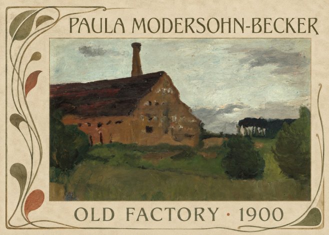 Paula Modersohn-Becker Old Factory No5 - Plakat