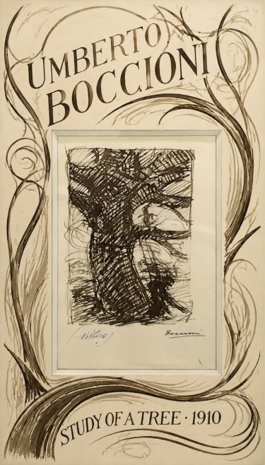 Umberto Boccioni Study of a Tree No3 - Plakat
