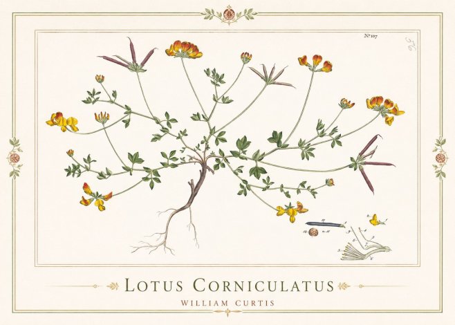 William Curtis Lotus Corniculatus I No1 - Plakat