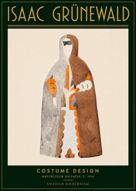 Isaac Grünewald Costume Design VI No5 - Plakat