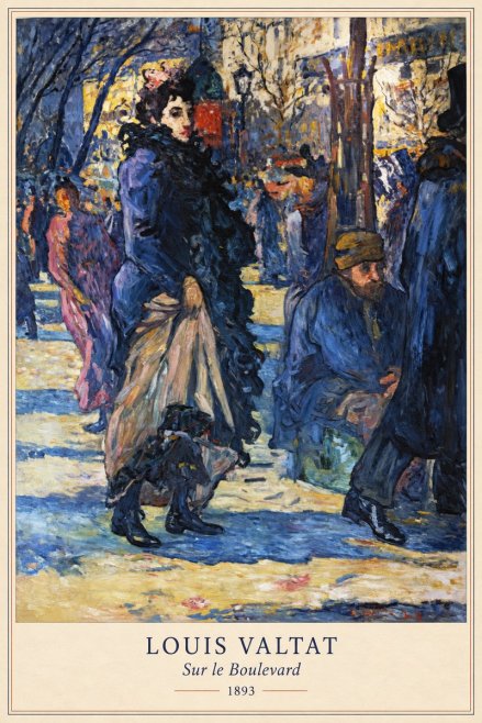 Louis Valtat Sur Le Boulevard No6 - Plakat