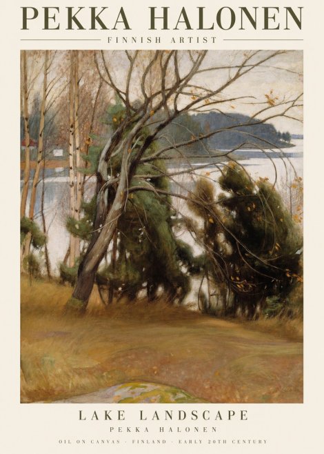 Pekka Halonen Lake Landscape No1 - Plakat