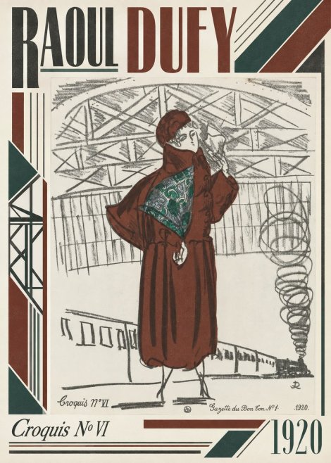 Raoul Dufy Croquis No Vi No3 - Plakat