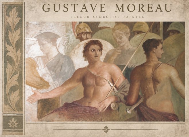 Gustave Moreau Les Prétendants No6 - Plakat