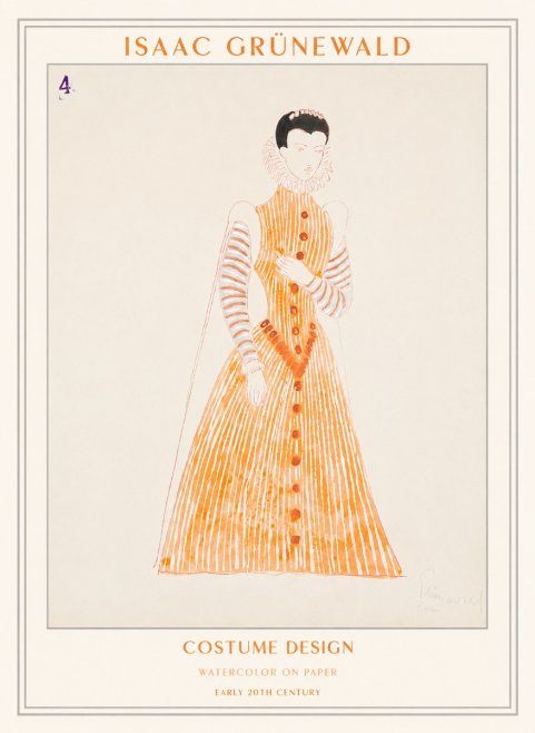 Isaac Grünewald Costume Design VII No1 - Plakat