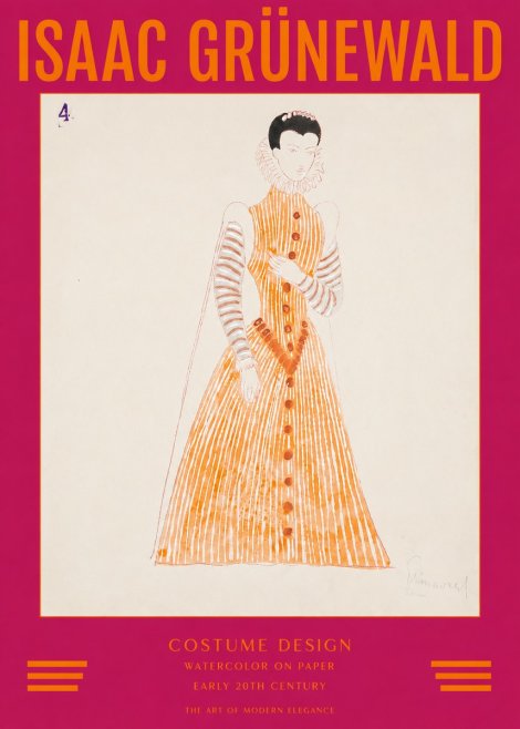 Isaac Grünewald Costume Design VII No2 - Plakat