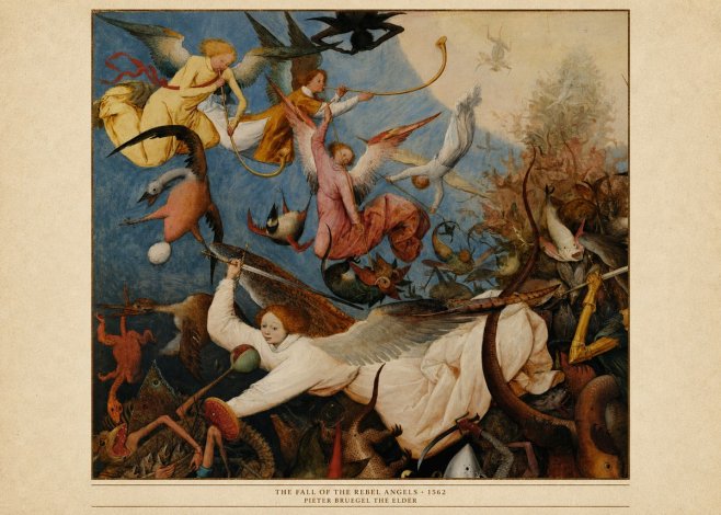 Pieter Bruegel The Fall of the Rebel Angels II No6 - Plakat