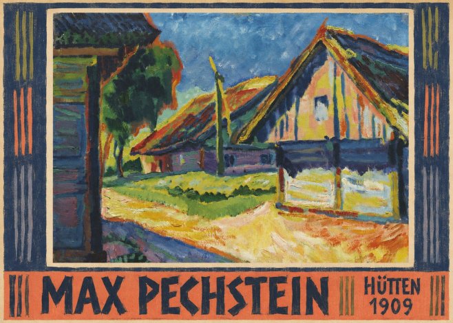 Max Pechstein Hütten 1909 No5 - Plakat