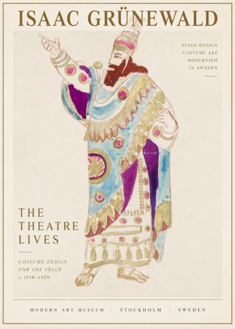Isaac Grünewald The Theatre Lives No1 - Plakat