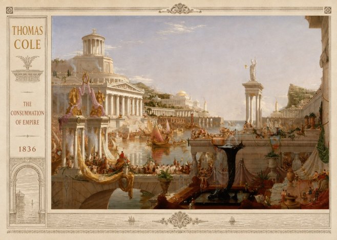 Thomas Cole The Consummation of Empire No2 - Plakat