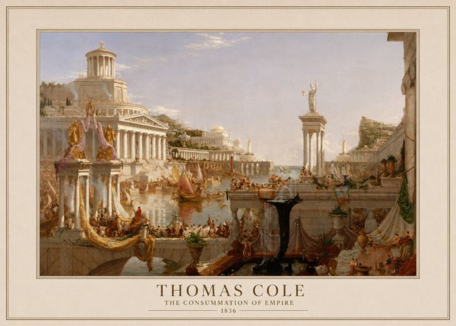 Thomas Cole The Consummation of Empire No4 - Plakat