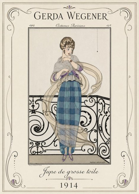Gerda Wegener Jupe De Grosse Toile No1 - Plakat