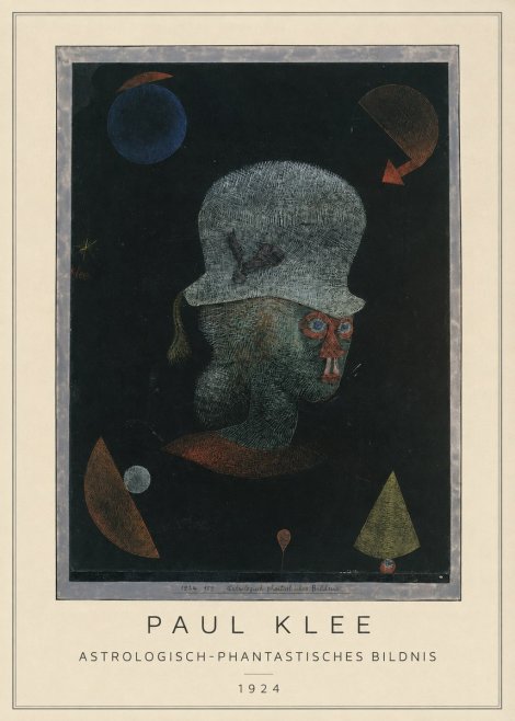 Paul Klee Astrologisch-phantastisches Bildnis No2 - Plakat