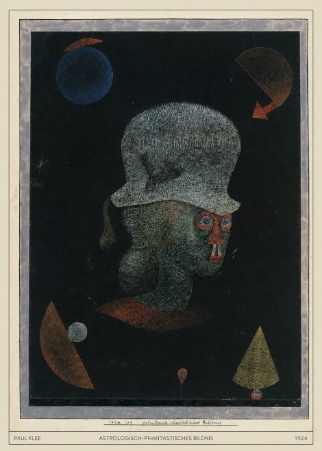 Paul Klee Astrologisch-phantastisches Bildnis No4 - Plakat