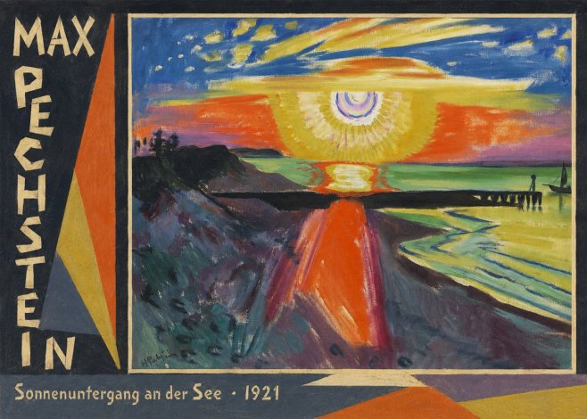 Max Pechstein Sonnenuntergang an Der See No2 - Plakat