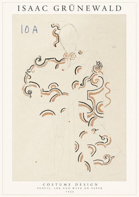 Isaac Grünewald Costume Design VIII No1 - Plakat