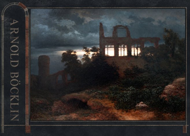 Arnold Böcklin Ruined Castle No3 - Plakat