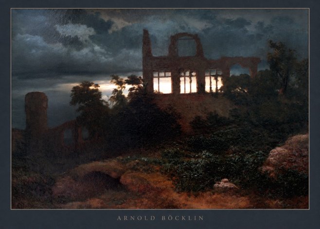 Arnold Böcklin Ruined Castle No5 - Plakat