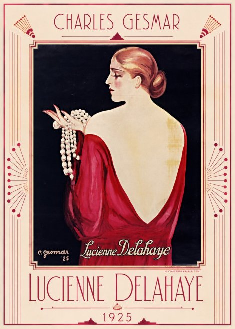 Charles Gesmar Lucienne Delahaye No1 - Plakat