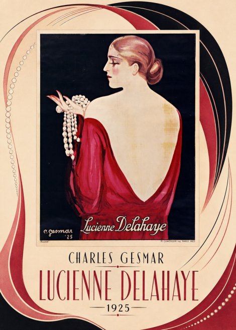 Charles Gesmar Lucienne Delahaye No3 - Plakat