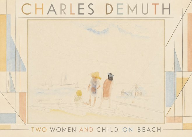 Charles Demuth Two Women and Child on Beach No4 - Plakat