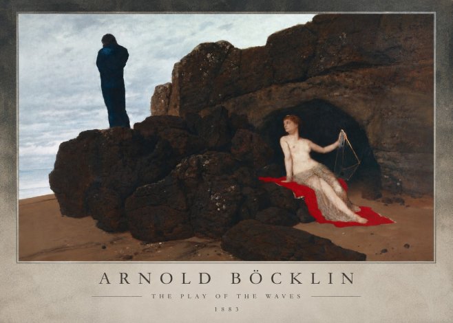 Arnold Böcklin The Play of the Waves No5 - Plakat