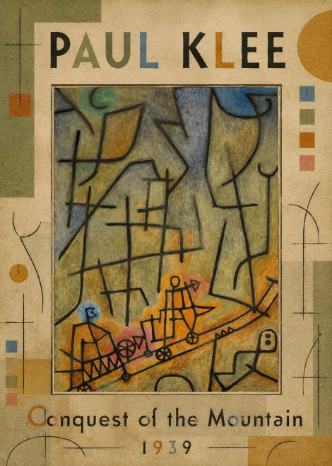 Paul Klee Conquest of the Mountain II No4 - Plakat