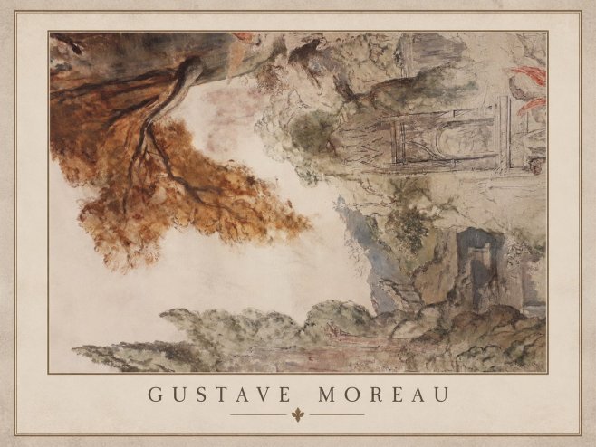 Gustave Moreau Architectural Study No1 - Plakat