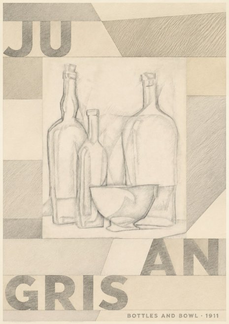 Juan Gris Bottles and Bowl No4 - Plakat