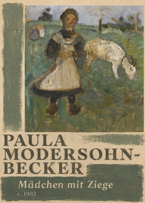 Paula Modersohn-Becker Mädchen Mit Ziege No2 - Plakat