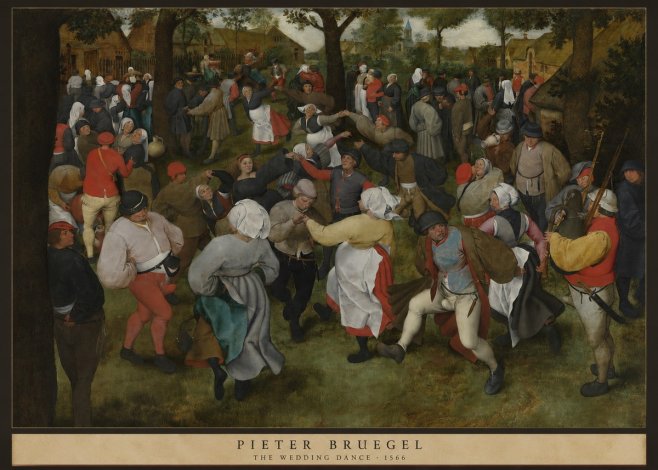Pieter Bruegel The Wedding Dance I No6 - Plakat