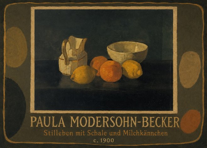 Paula Modersohn-Becker Stilleben Mit Schale Und Milchkännchen No5 - Plakat