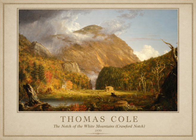 Thomas Cole The Notch of the White Mountains (Crawford Notch) No3 - Plakat