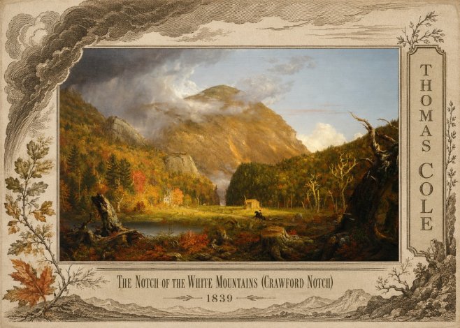 Thomas Cole The Notch of the White Mountains (Crawford Notch) No5 - Plakat