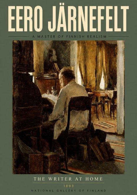 Eero Järnefelt The Writer at Home No4 - Plakat