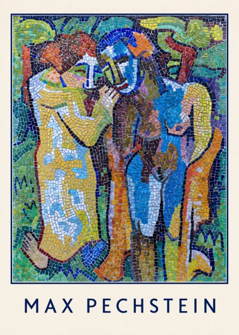 Max Pechstein Couple in Mosaic No4 - Plakat
