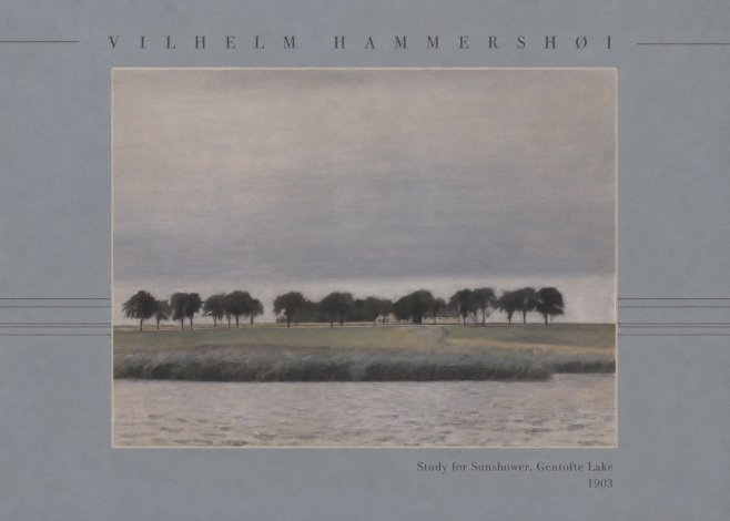 Vilhelm Hammershøi Study for Sunshower, Gentofte Lake No3 - Plakat