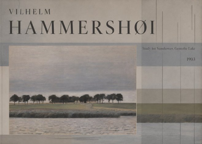 Vilhelm Hammershøi Study for Sunshower, Gentofte Lake No5 - Plakat