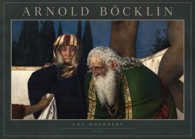 Arnold Böcklin Lamentation over the Dead Christ No5 - Plakat