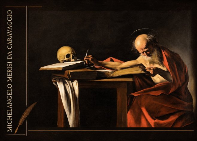 Michelangelo Merisi da Caravaggio Saint Jerome Writing II No2 - Plakat